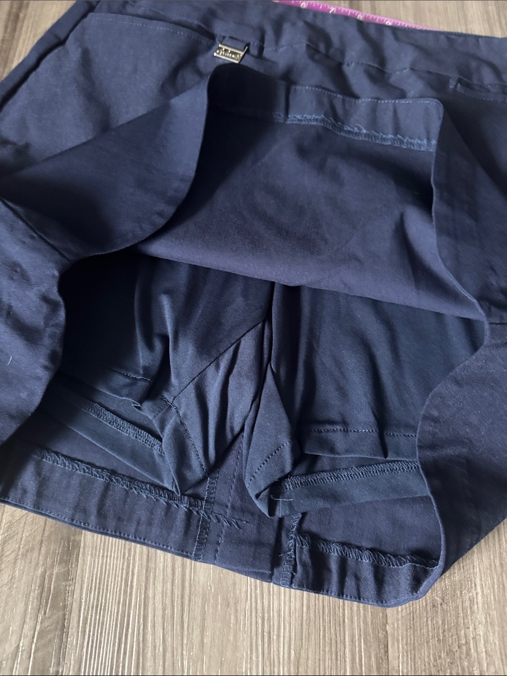Lulu-B 12 navy blue skirt skort womens casual golf walking stretch pull on - Picture 5 of 7
